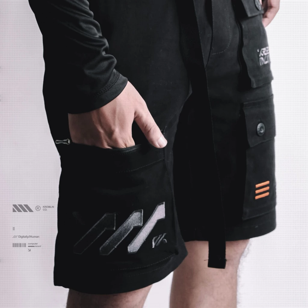 KREMLIN Celana Pendek Short Cargo Multi pocket Techwear pants - LOADER